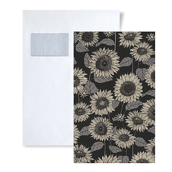 PROFHOME 1 MUSTERSTÜCK S-376854-GU DIN A4 MUSTER der Floral Tapete günstig online kaufen