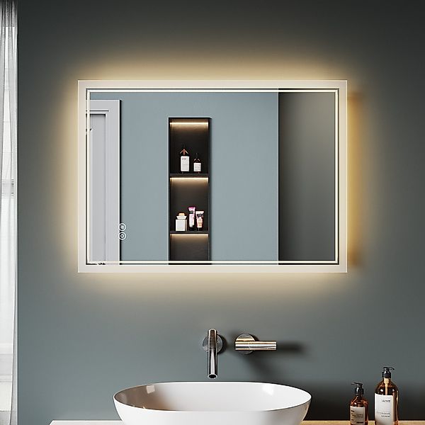 SONNI Badspiegel Badspiegel mit LED-Beleuchtung, Lichtspiegel günstig online kaufen