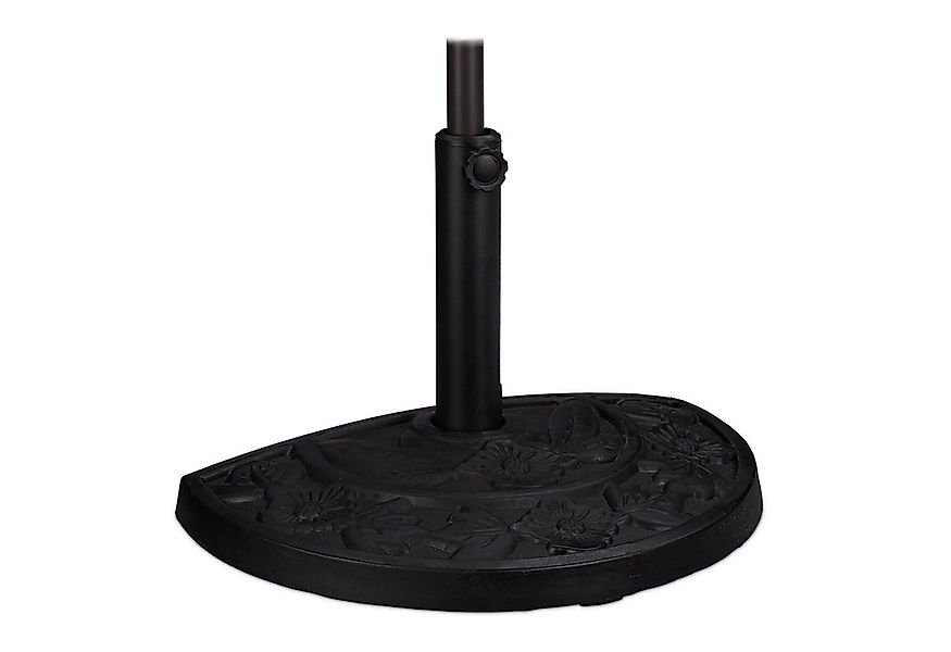 relaxdays Betonschirmständer Halbrunder Sonnenschirmständer günstig online kaufen