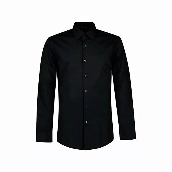 BOSS Langarmhemd schwarz (1-tlg) günstig online kaufen