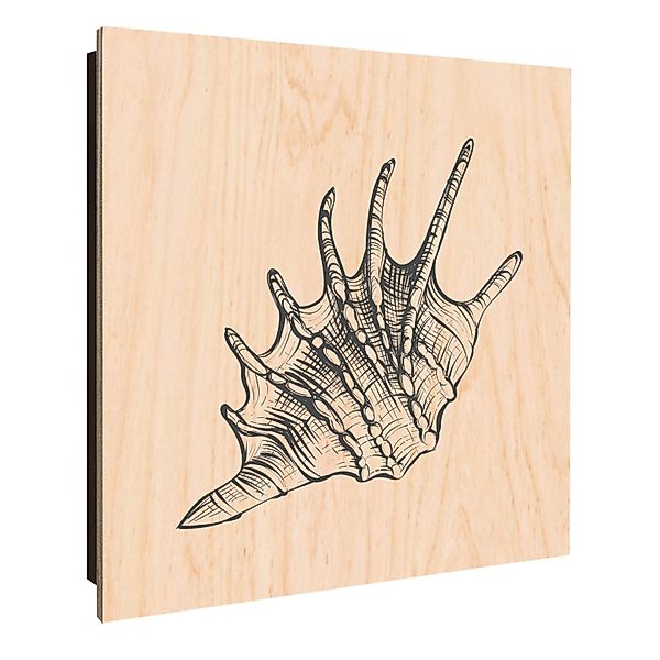 Banjado Großer Schlüsselkasten Holz 30x30cm Schwarz Scharnier Links 50 Hake günstig online kaufen