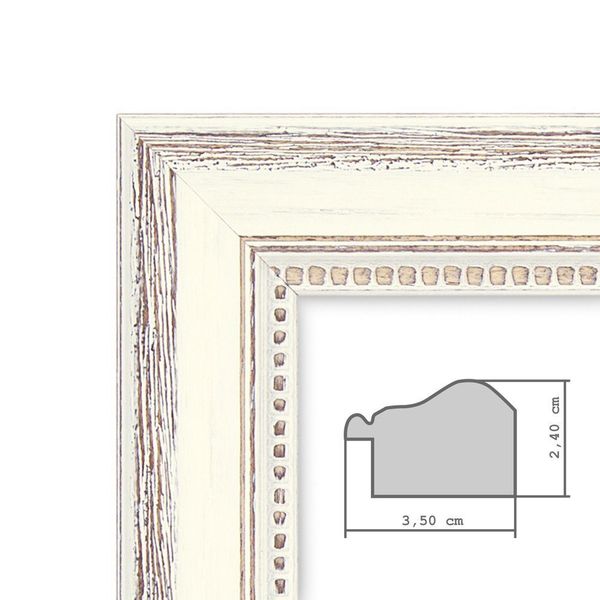 PHOTOLINI Bilderrahmen 2er Set im Shabby-Chic günstig online kaufen
