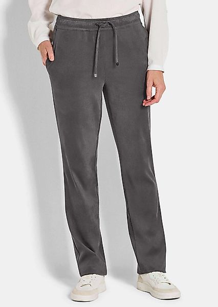 GOLDNER Stoffhose Kurzgröße: Freizeithose SARA, Veloursleder-Optik günstig online kaufen