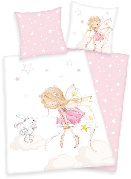 Baby Best Kinderbettwäsche "Little Fairy" mit niedlichem Feen-Motiv günstig online kaufen