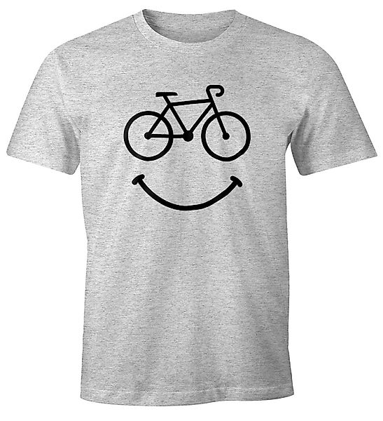 MoonWorks Print-Shirt Fahrrad Herren T-Shirt Smile günstig online kaufen