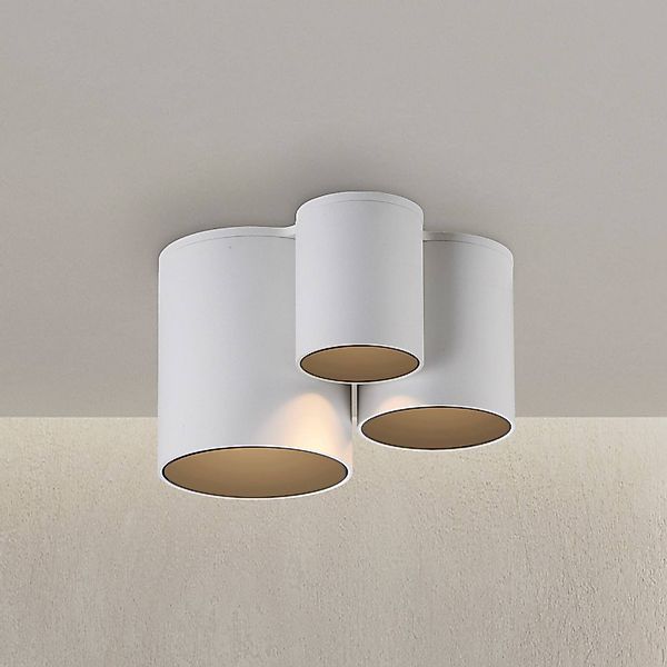 PURE LED-Bad-Deckenlampe Point, weiß, Länge 18 cm, 3-flg. günstig online kaufen