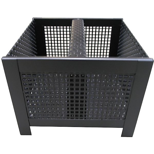 Lienbacher Pelletsbrennkorb Schwarz beschichtet eckig günstig online kaufen