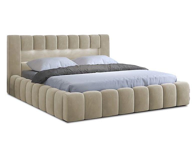 yourhouse24 Polsterbett Lamica Holzrahmen Bett Doppelbett Bettgestell Latte günstig online kaufen