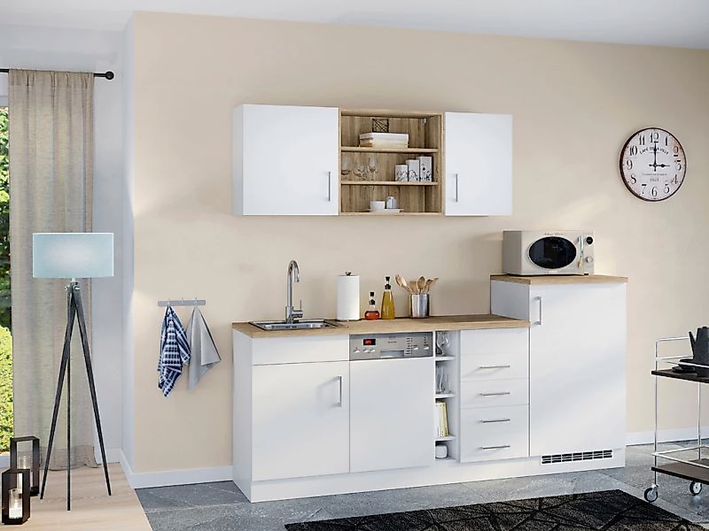 HELD MÖBEL Küche "Mali", Breite 210 cm, mit E-Geräten günstig online kaufen