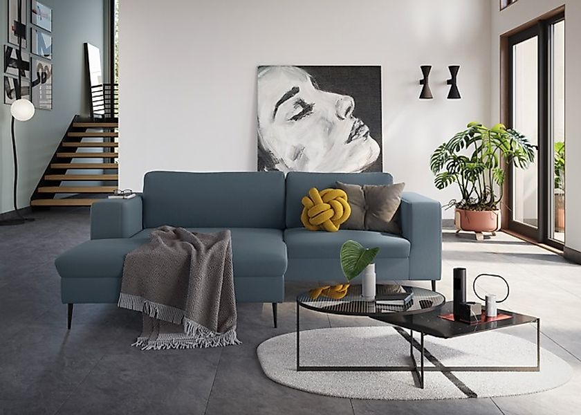 DOMO collection Ecksofa »Modica kompakt und elegant, Breite 244, L-Form«, m günstig online kaufen