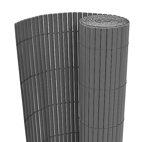 vidaXL Gartenzaun Doppelseitiges Gartenzaun PVC 150x500 günstig online kaufen
