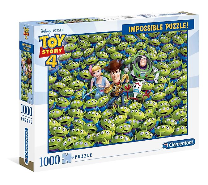 Clementoni 39499 - Toy Story 4 - 1000 Teile Puzzle - Impossible Puzzle günstig online kaufen