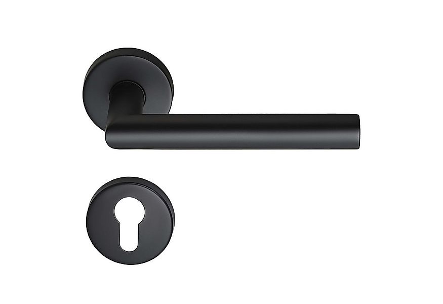 MeinTürgriff Drückergarnitur Toulouse schwarz Türgriff für Innentüren L-For günstig online kaufen