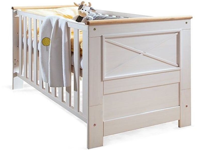 Moebel-Eins Babybett, Lattenrost höhenverstellbar günstig online kaufen