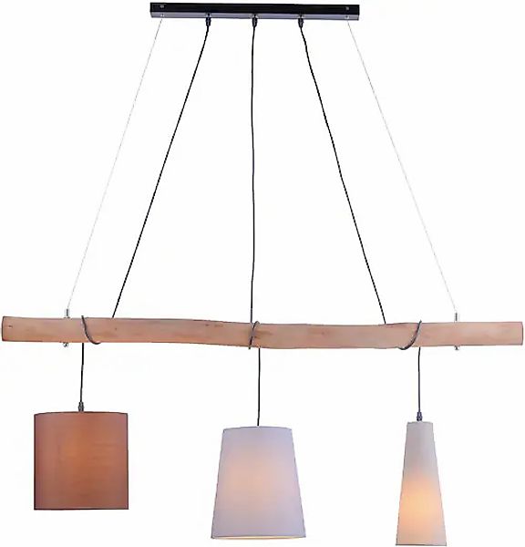 JUST LIGHT Pendelleuchte »DAMIAN«, 3 flammig, Leuchtmittel E27   ohne Leuch günstig online kaufen