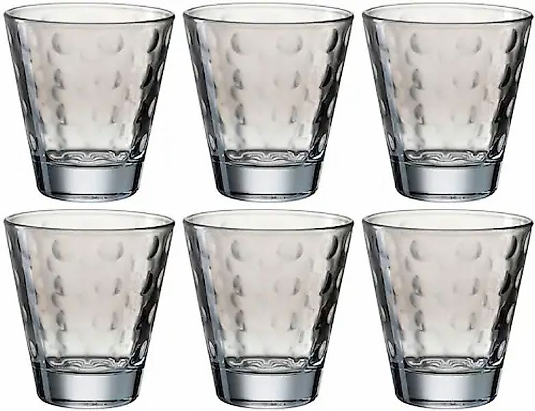 LEONARDO Gläser-Set »OPTIC«, (Set, 6 tlg.), 215 ml, 6-teilig günstig online kaufen