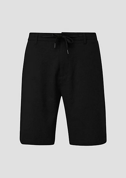 s.Oliver BLACK LABEL Bermudas Seersucker-Shorts im Relaxed Fit Durchzugkord günstig online kaufen