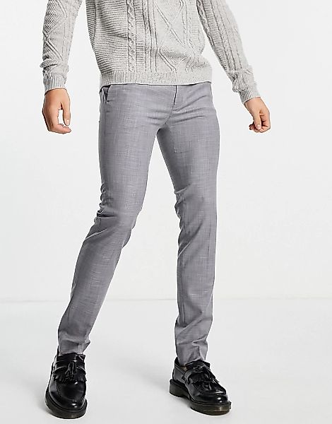Topman – Anzughose in Grau mit superengem Schnitt günstig online kaufen