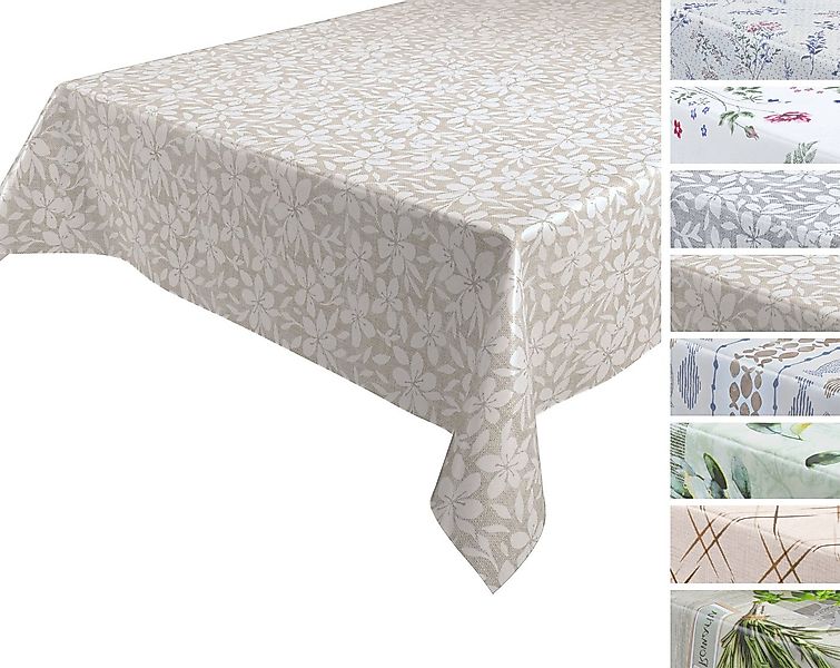 Beautex Tischdecke NATUR Wachstuchtischdecke, abwischbare Tischdecke, RUND günstig online kaufen