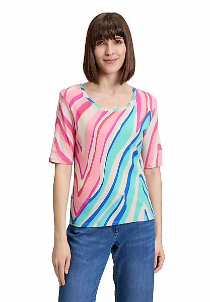 Betty Barclay Kurzarmshirt "Damen mit Rippenstruktur" 1 Stk. Druck günstig online kaufen