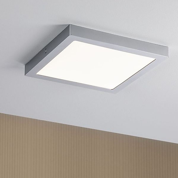LED Wand- und Deckenleuchte Abia in Chrom-matt 22W 2200lm eckig günstig online kaufen