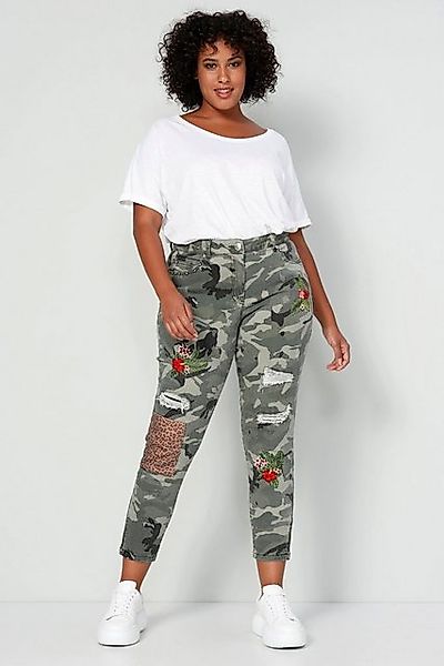 Angel of Style Funktionshose 3/4-Hose Komfort Fit Camouflage Destroy-effekt günstig online kaufen