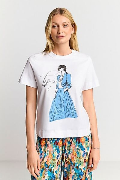 Rich & Royal T-Shirt Easy fit T-Shirt "Bonjour" with woman print günstig online kaufen