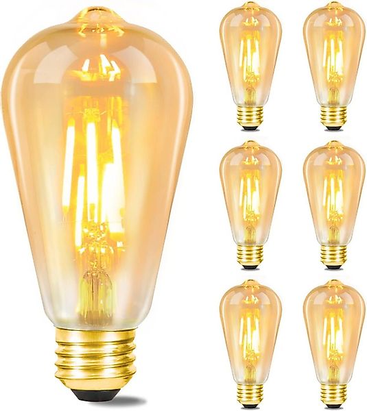 Nettlife LED-Leuchtmittel 6er LED Retro 4W günstig online kaufen