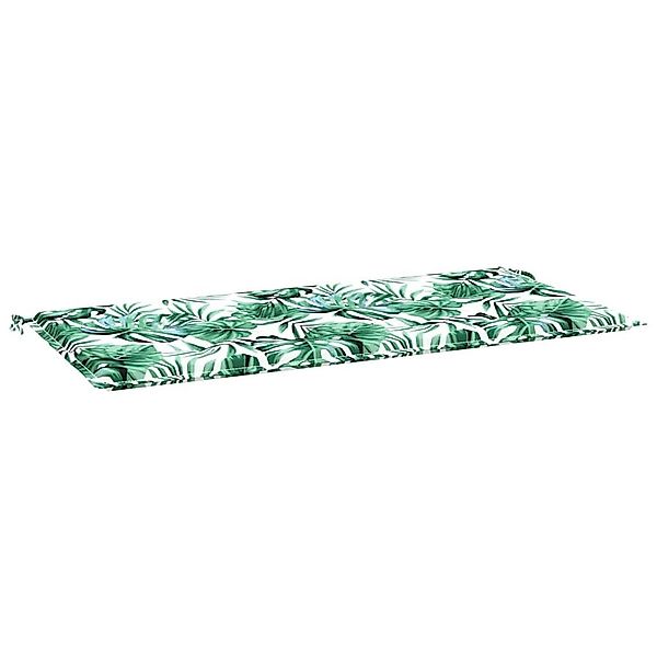 vidaXL Sitzauflage Gartenbank-Auflage Blattmuster 120x50x4 cm günstig online kaufen