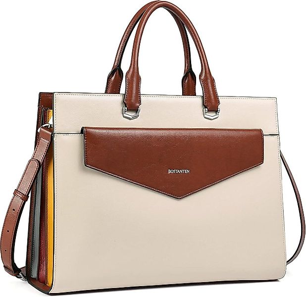 LuxusKollektion Businesstasche Damen Aktentasche Leder Schultertasche günstig online kaufen