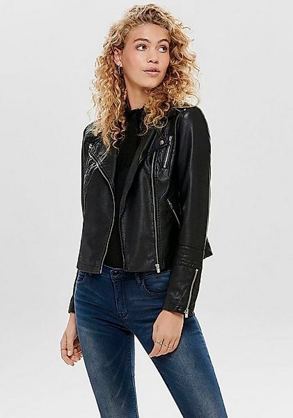 ONLY Lederimitatjacke ONLGEMMA – Bikerjacke mit asymmetrischem Reißverschlu günstig online kaufen