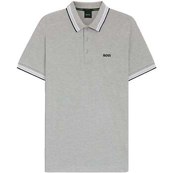 BOSS  Poloshirt Paddy Piqué Polo Shirt Silver Grey günstig online kaufen