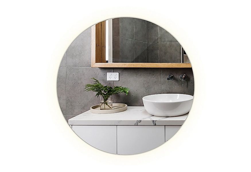 Tulup LED-Lichtspiegel Wandspiegel mit LED-Lichts Bad Spiegel Rund LED-Bele günstig online kaufen