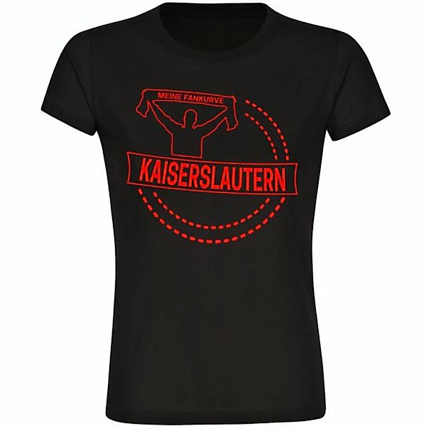 multifanshop T-Shirt Damen Kaiserslautern - Meine Fankurve - Frauen günstig online kaufen