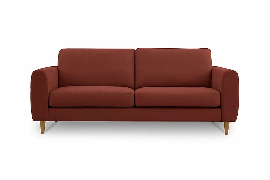 OTTO home 3-Sitzer "Finnian" 212 cm, Chenille, elegante Massivholzfüße günstig online kaufen