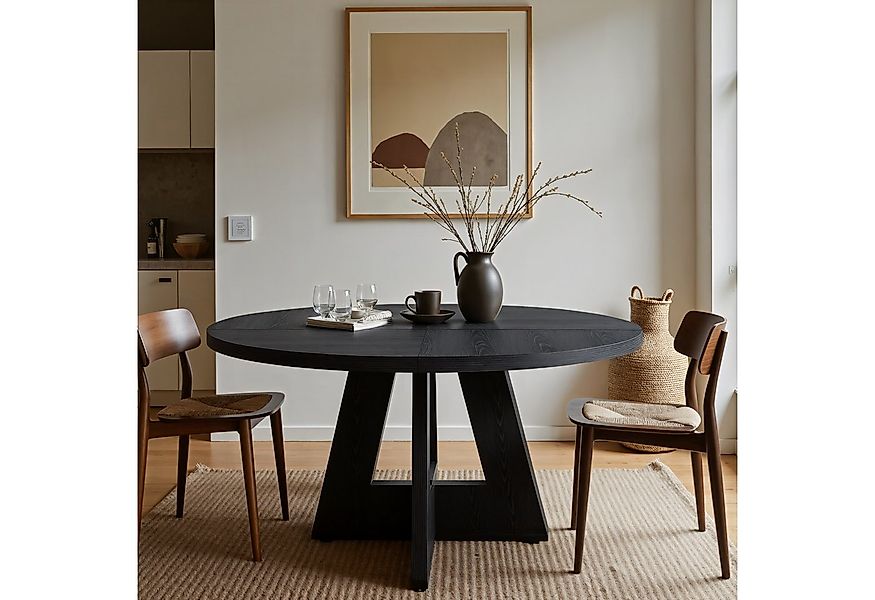 Tribesigns Esstisch Runder Esstisch, Küchentisch für Esszimmer Wohnzimmer, günstig online kaufen