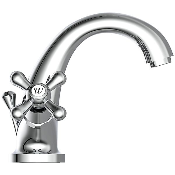 Schütte Waschtischarmatur Elk mit Zugstange, mit Ablaufgarnitur, Mischbatte günstig online kaufen