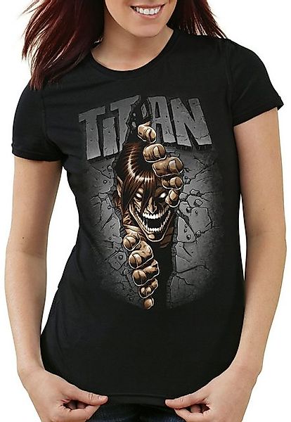 style3 T-Shirt Titan Mauerdurchbruch japan anime AoT Titan on Attack günstig online kaufen