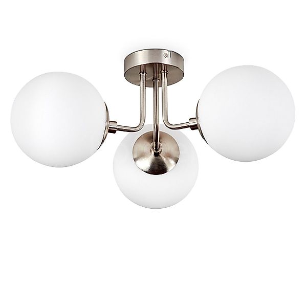 hofstein Deckenleuchte moderne Deckenlampe aus Metall/Glas günstig online kaufen