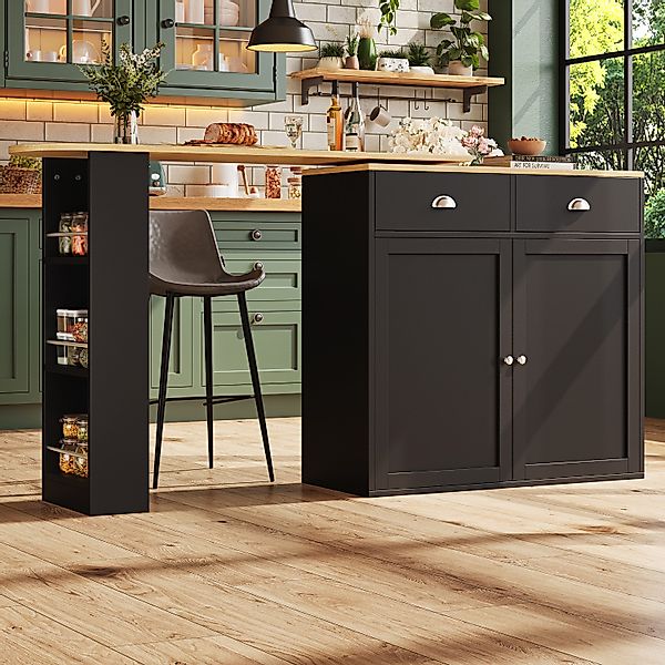 i@home Bartisch Sideboardschrank,schwarz (Packung set, 1 günstig online kaufen