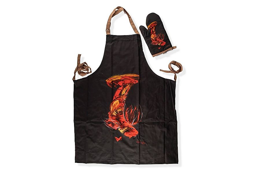 FACKELMANN Kochschürze Kochschürze mit Handschuh – Größenverstellbare Schür günstig online kaufen