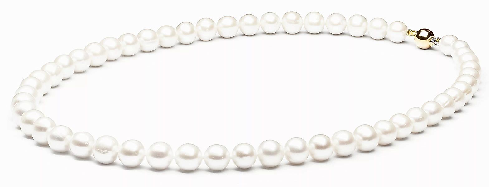 Gaura Pearls Perlenkette weiß, klassisch, 50 günstig online kaufen
