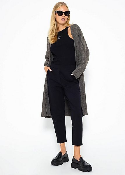 SASSYCLASSY Cardigan Oversize Strickjacke Damen lang mit Taschen Winter Max günstig online kaufen