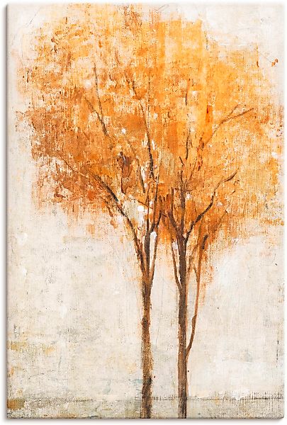 Artland Leinwandbild "Fallende Blätter II" Bäume 1 Stk. tlg. als Leinwandbi günstig online kaufen