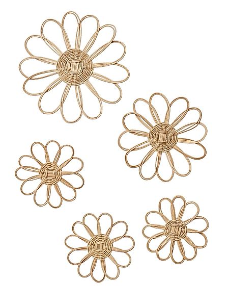 vertbaudet Wanddekoobjekt 5er-Set Kinderzimmer Deko-Blumen aus günstig online kaufen