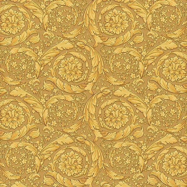 Bricoflor Englische Tapete in Gold Barock Vliestapete im Rokoko Stil Golden günstig online kaufen