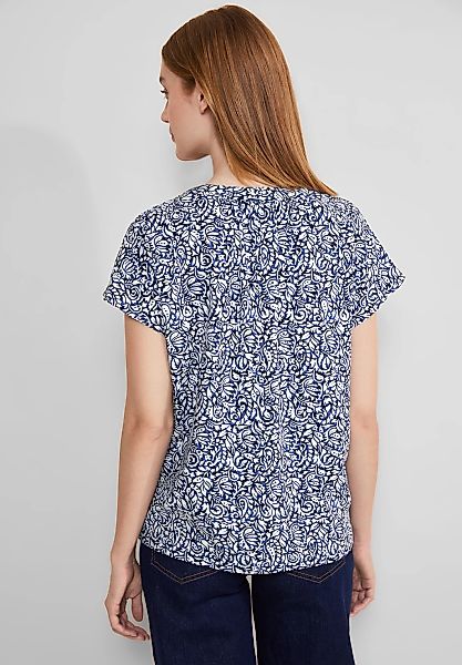STREET ONE Blusentop gemustert und aus günstig online kaufen