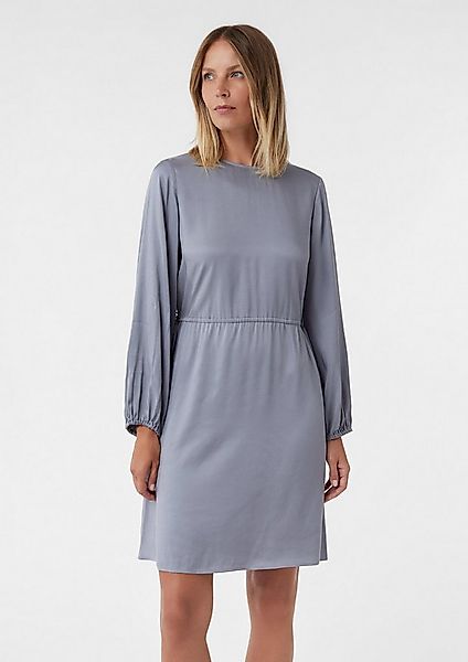 comma Minikleid Kleid Kurzes Viskosekleid mit regulierbarer Taille günstig online kaufen