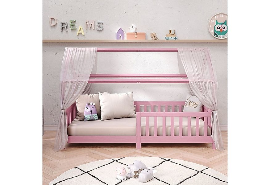 IDIMEX Kinderbett NINA, Hausbett Montessori Bett Kiefer 90 x 200 Tipibett m günstig online kaufen