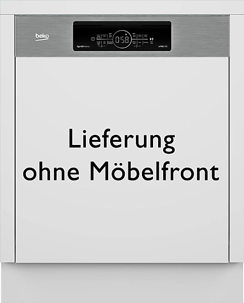 BEKO teilintegrierbarer Geschirrspüler "BDSN36561XP" 8,9 l 15 tlg. Maßgedec günstig online kaufen